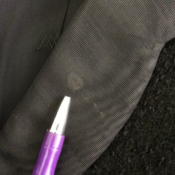 Vintage Monarch NY 1960s Short Boucle Blazer Jacket Black Union Label Lined S - Picture 5 of 8